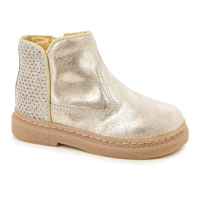 Boots Zip Trix Back | Doré
