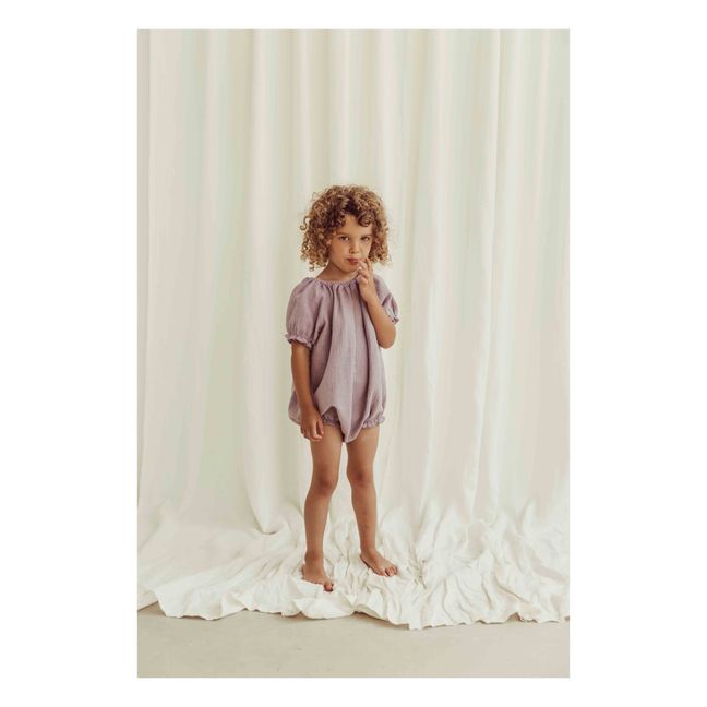 Pagliaccetto Emma in cotone organico | Lavanda