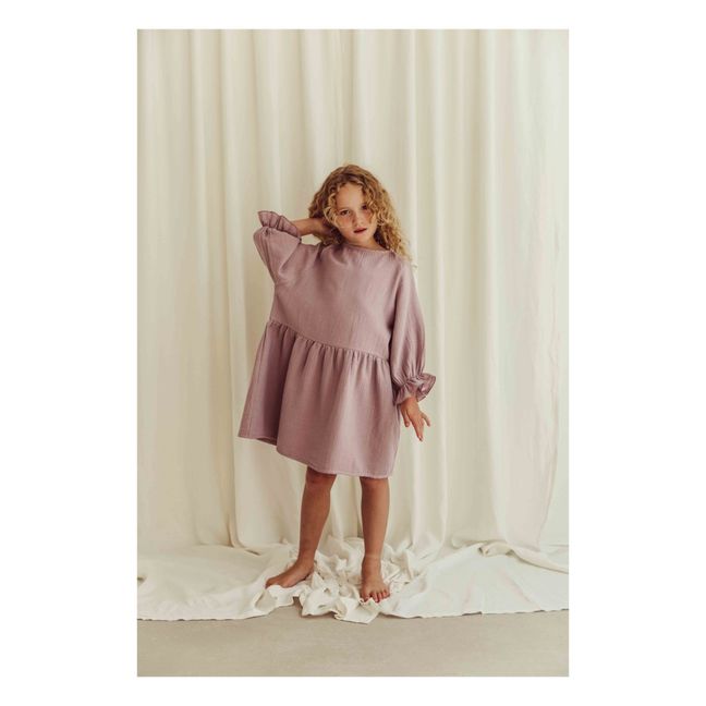 Kleid aus Bio-Baumwolle Lilou | Lavendel