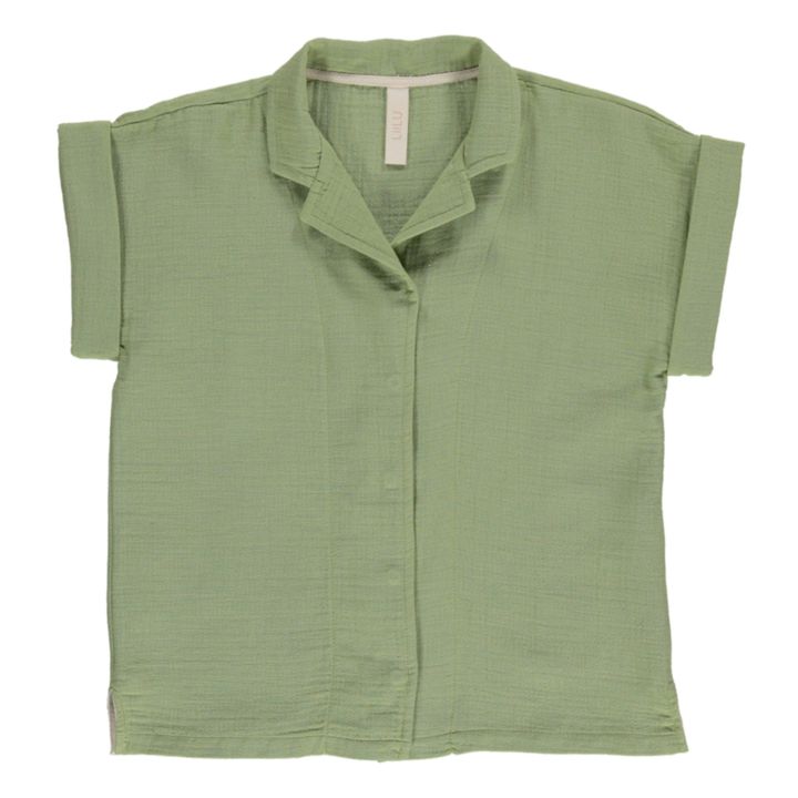 Bluse aus Bio-Baumwolle Mateo | Grün- Produktbild Nr. 0