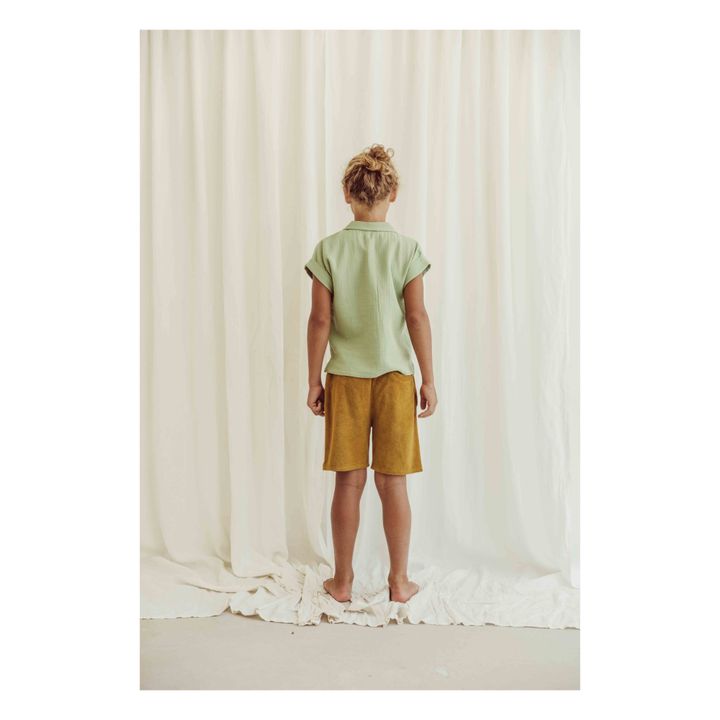 Bluse aus Bio-Baumwolle Mateo | Grün- Produktbild Nr. 4