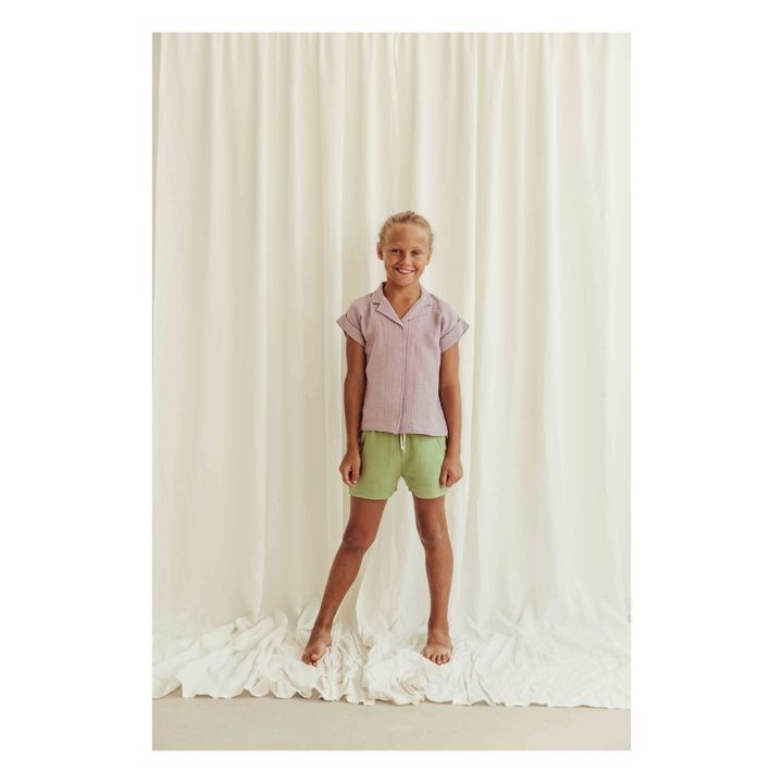 Bluse aus Bio-Baumwolle Mateo | Lavendel- Produktbild Nr. 1