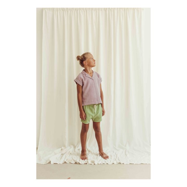 Bluse aus Bio-Baumwolle Mateo | Lavendel- Produktbild Nr. 2