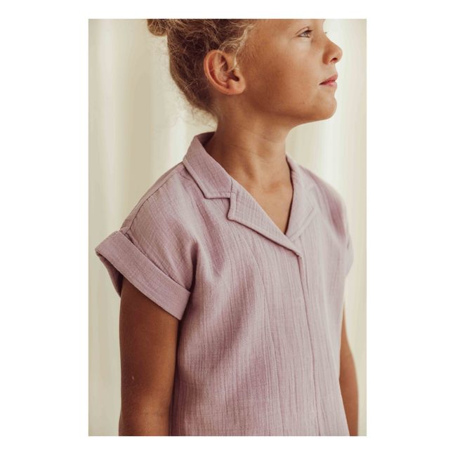 Bluse aus Bio-Baumwolle Mateo | Lavendel