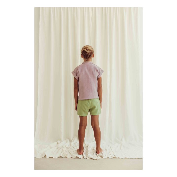 Bluse aus Bio-Baumwolle Mateo | Lavendel- Produktbild Nr. 6