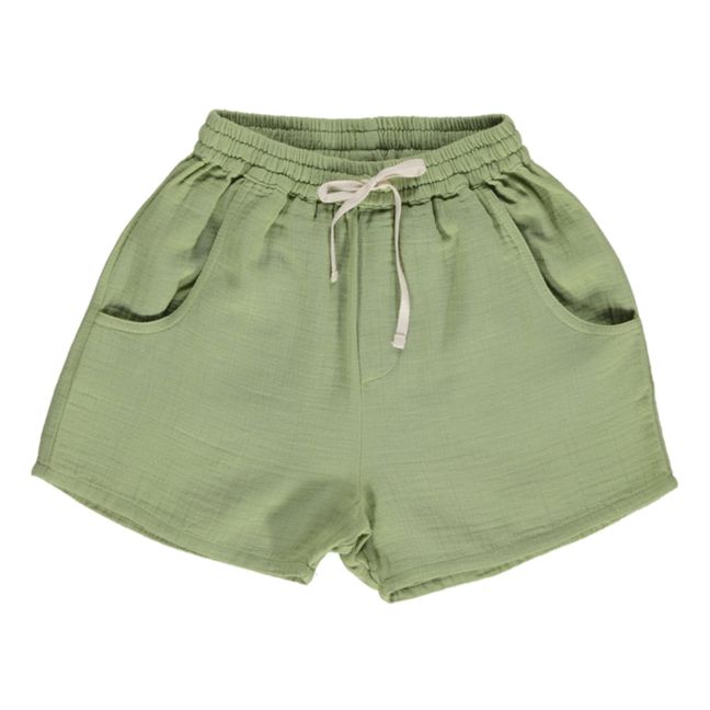 Short Coton Bio Tudor | Vert