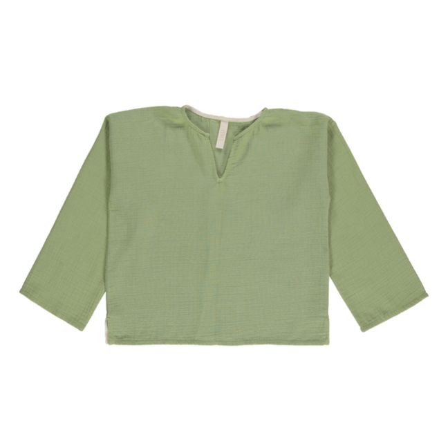 Hemd aus Bio-Baumwolle Leonardo | Grün