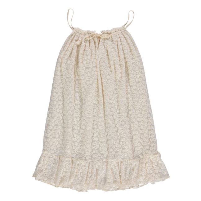 Robe Coton Bio Fleurie Lace Daisies | Ecru