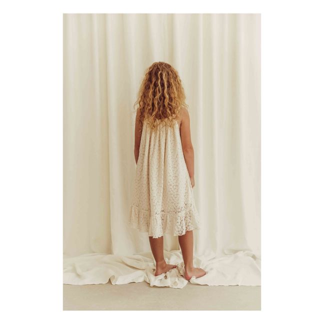 Robe Coton Bio Fleurie Lace Daisies | Ecru