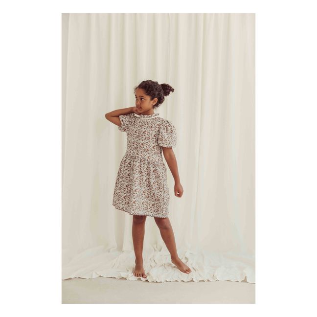 Kleid Geblümt Bio-Baumwolle Bonita | Beige