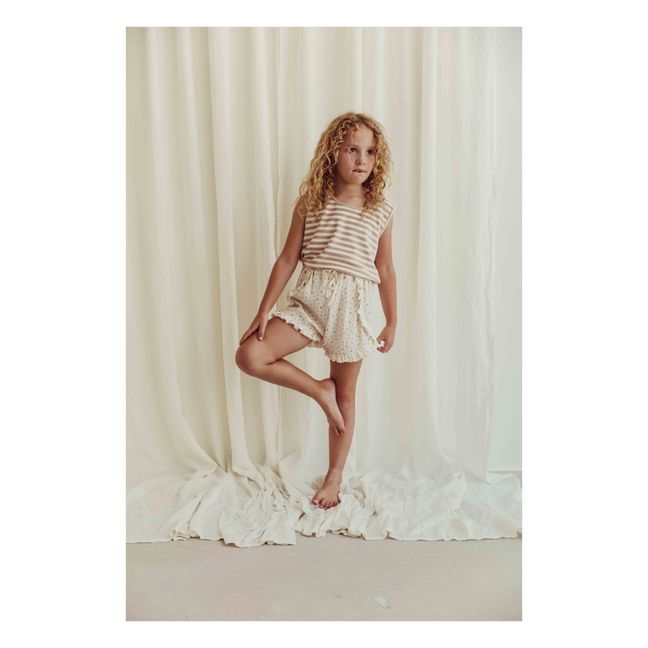 Short Fleuri Bella | Beige