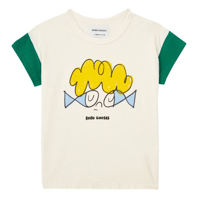 Bobo Choses x Smallable Exclusive -  Organic Cotton Fish Baby T-Shirt | Ecru