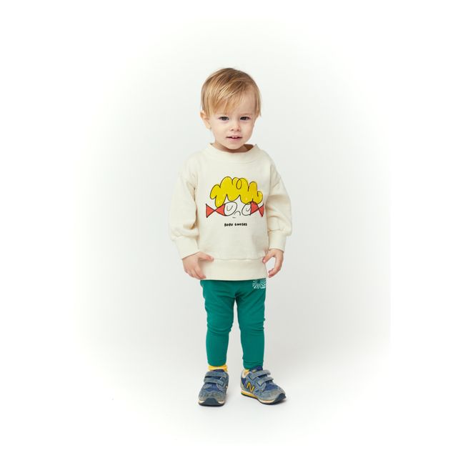 Bobo Choses x Smallable Exclusive - Organic Cotton Fish Baby Sweater | Ecru