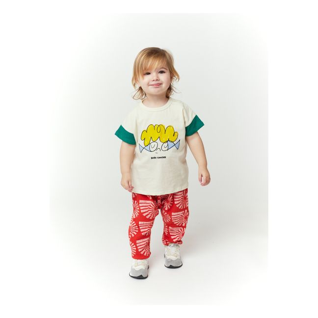 Bobo Choses x Smallable Exclusive - Organic Cotton Shell Print Harem Pants | Red