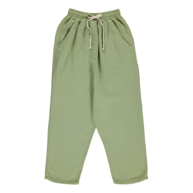 Pantalon Coton Bio Levi | Vert
