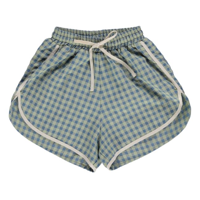 Short de Bain à Carreaux | Bleu