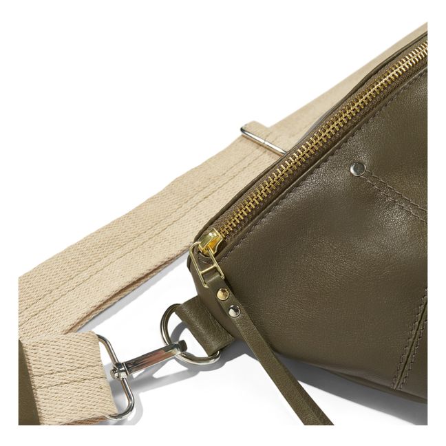 Sac Souply Cuir - Collection Femme | Vert kaki