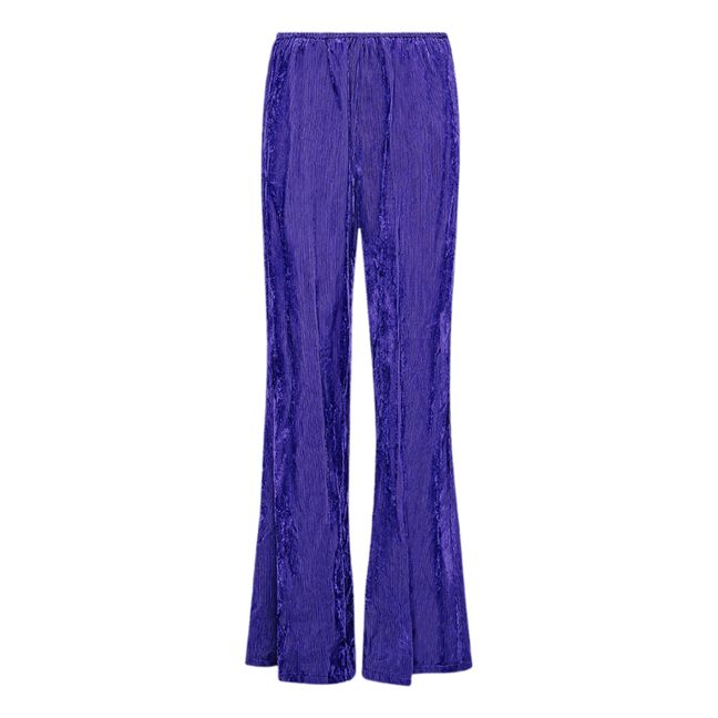 Pantaloni Flare in velluto a costine | Viola