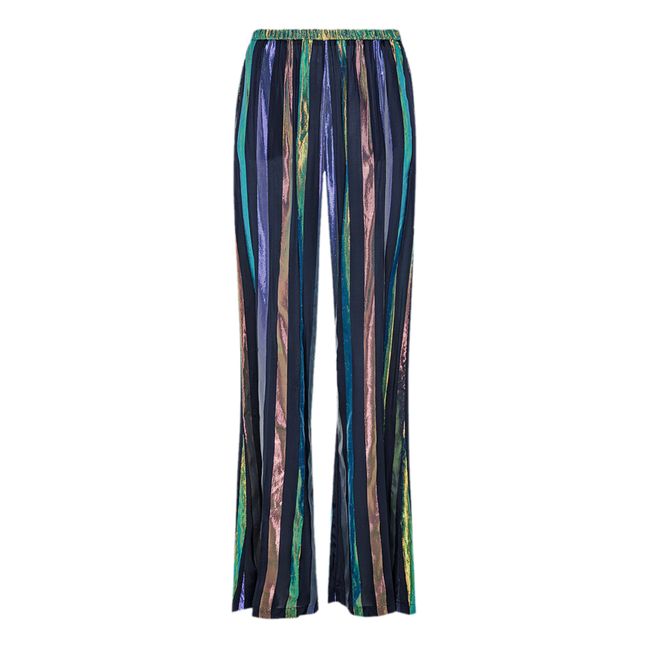 Pantaloni Pigiama Iris Habotai | Nero blu