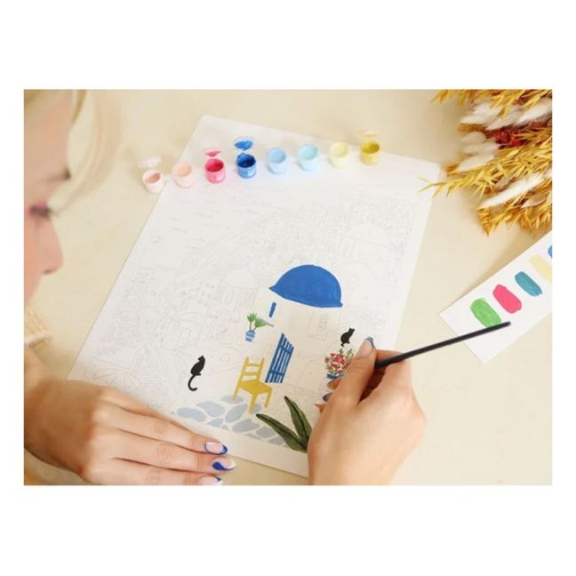 Paint-by-Number Kit - Santorini by Maja Tomljanovic