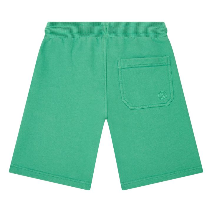 Boy's Organic Fleece Shorts | Green- Product image n°1