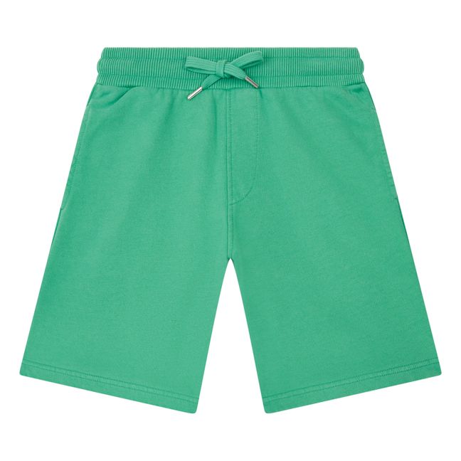 Boy's Organic Fleece Shorts | Green