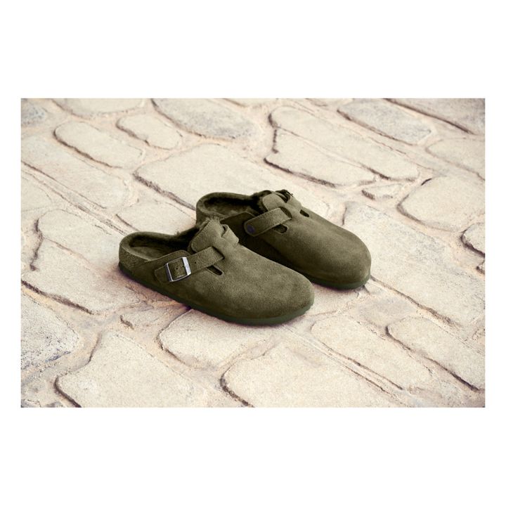 BIRKENSTOCK Boston Narrow Fit Clogs Adult Collection Khaki