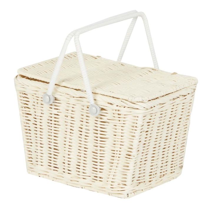 Piki Rattan Basket  | White- Product image n°3