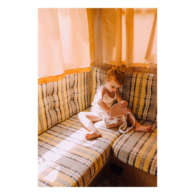 Cesta infantil de mimbre Minichari | Rosa Palo