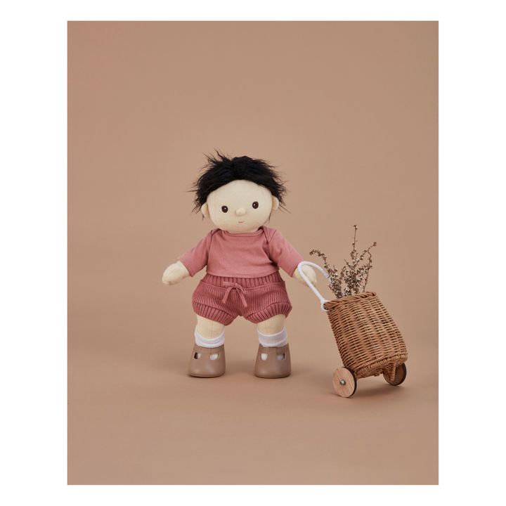 Panier à roulettes pour poupée en rotin Luggy- Image produit n°1