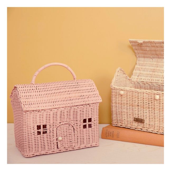 Casa Wicker Bag | Pink