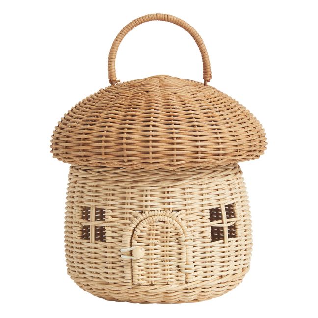 Wicker Mushroom Basket