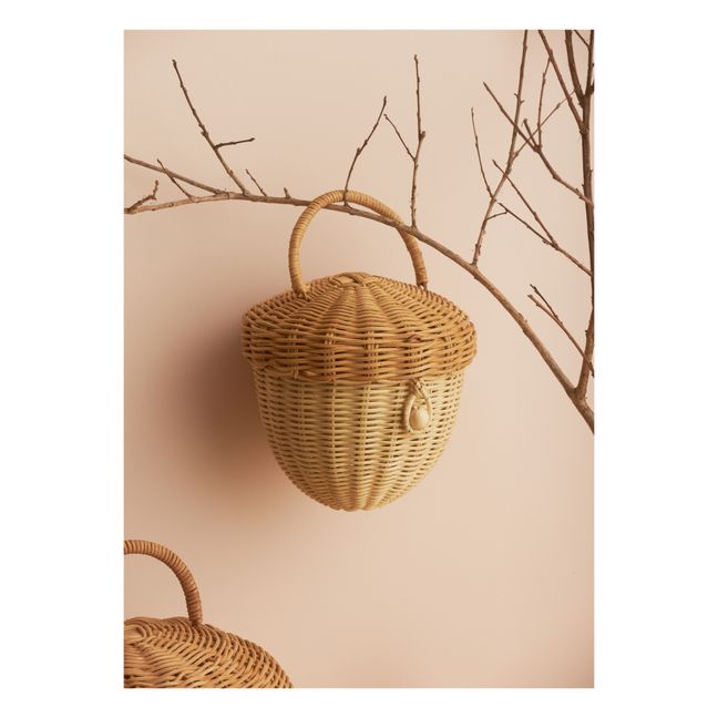 Wicker Acorn Basket