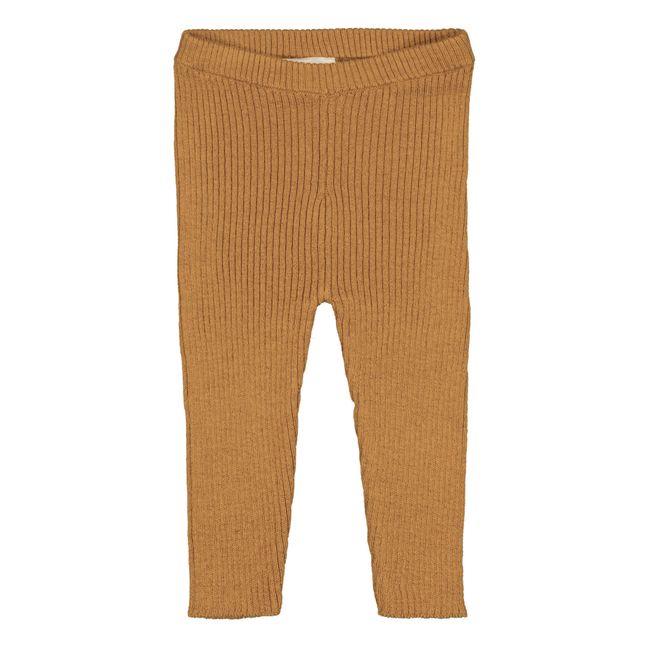 Gambale in maglia a gatto | Ocra