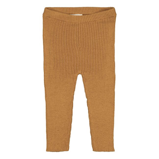 Legging Maille Chat | Ocre