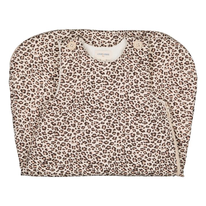 Leopard sleeping bag | Ecru- Product image n°0