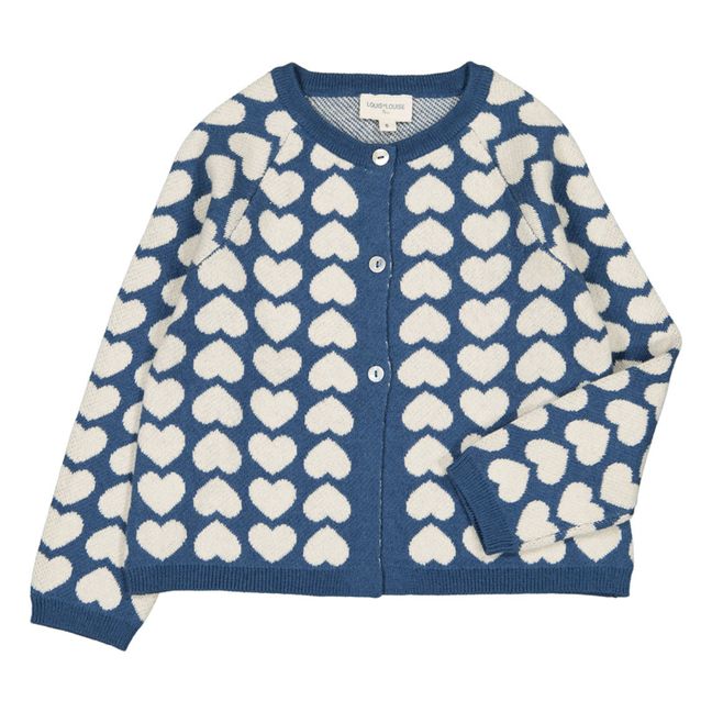 Cardigan Cœurs Gulsah | Bleu