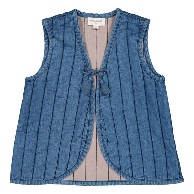 Gilet Sans Manches Chambray Jasmine | Bleu jean