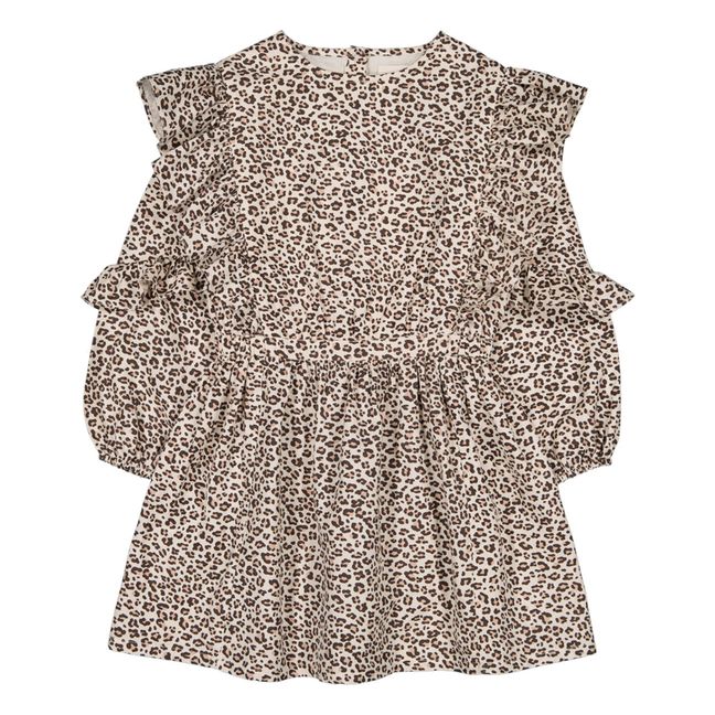 Olympia - Vestito leopardato | Ecru