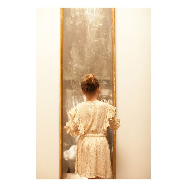 Robe Léopard Lurex Olympia | Doré