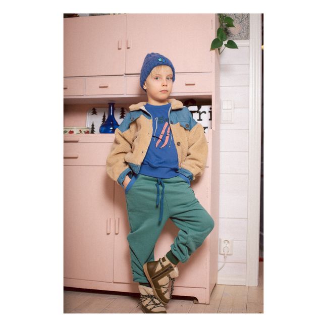 Jacke Fellimitat | Blau