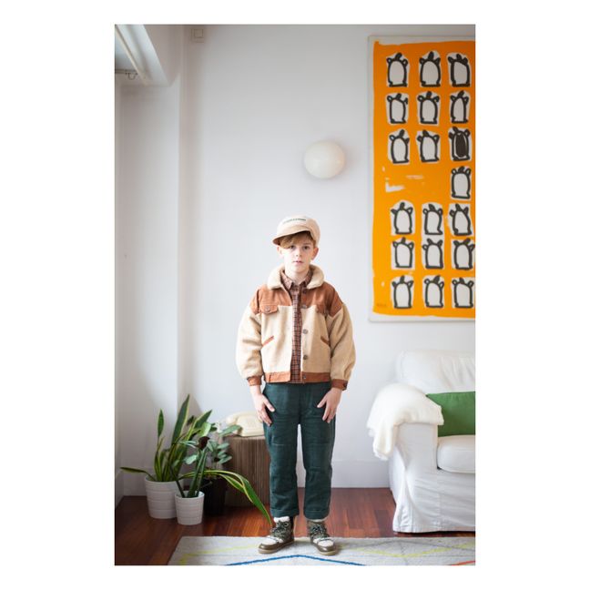 Faux Fur Jacket | Terracotta