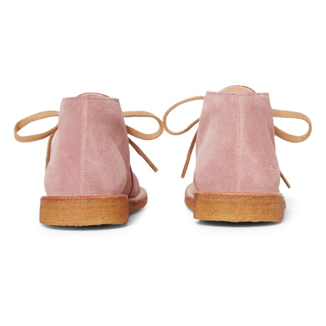 Schnürstiefeletten | Blassrosa