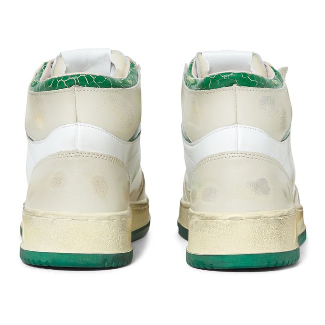 Crack Super Vintage Leather Sneakers | Verde