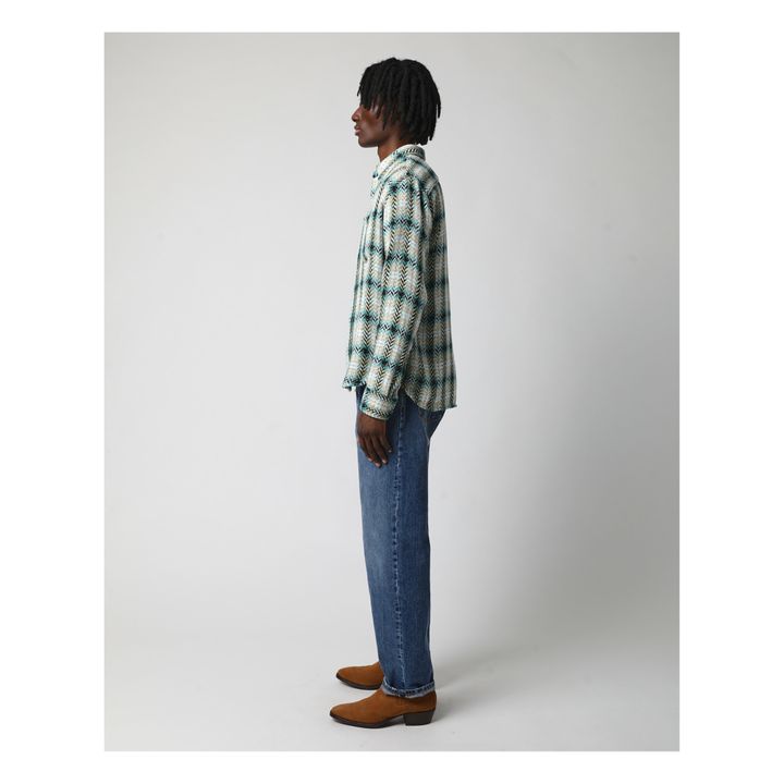 Camicia a righe | Bianco- Immagine del prodotto n°2