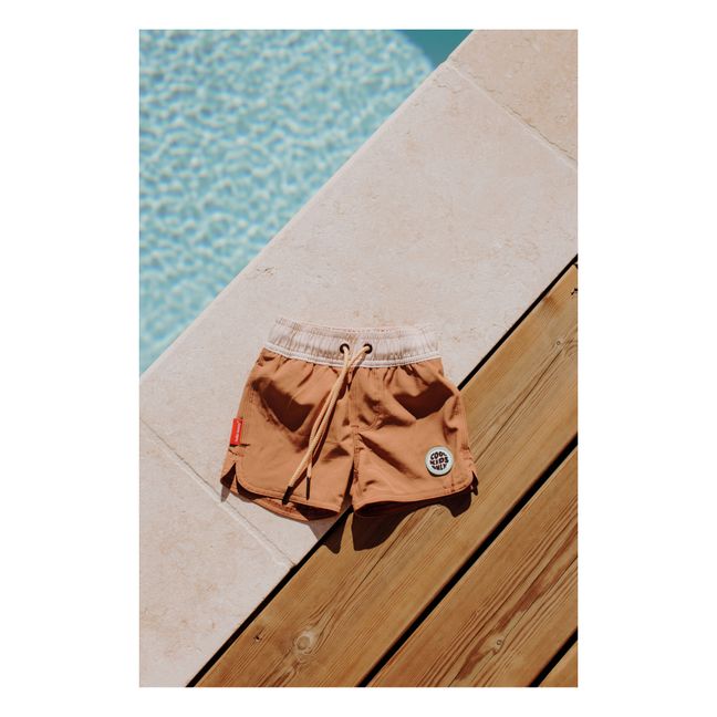 Short de Bain Mini Iced Coffee | Marron clair 