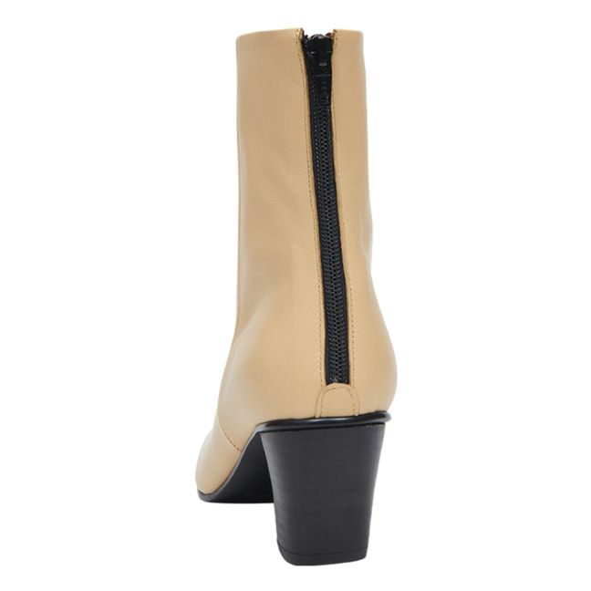 Boots en cuir | Beige