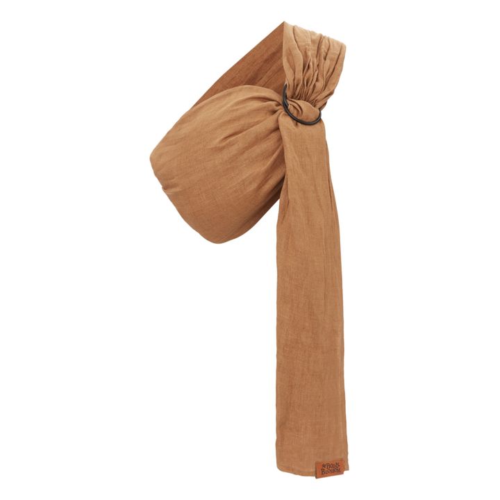 Bufanda portabebé de lino  | Amarillo Mostaza- Imagen del producto n°0