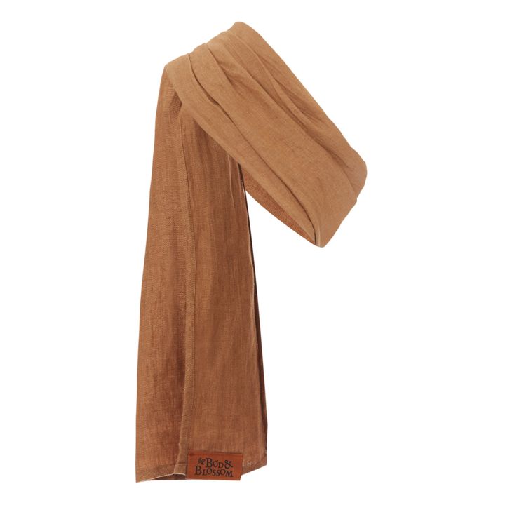 Bufanda portabebé de lino  | Amarillo Mostaza- Imagen del producto n°3