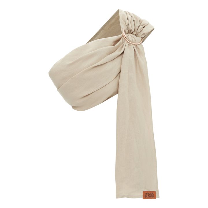Pañuelo portabebés de lino | Nude- Imagen del producto n°0